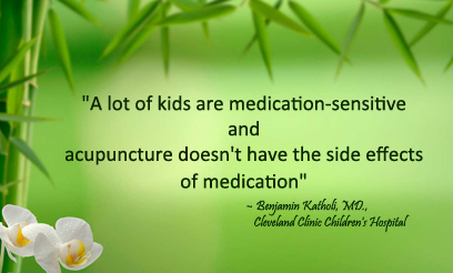 Acupuncture doesn't have the side effects of medication